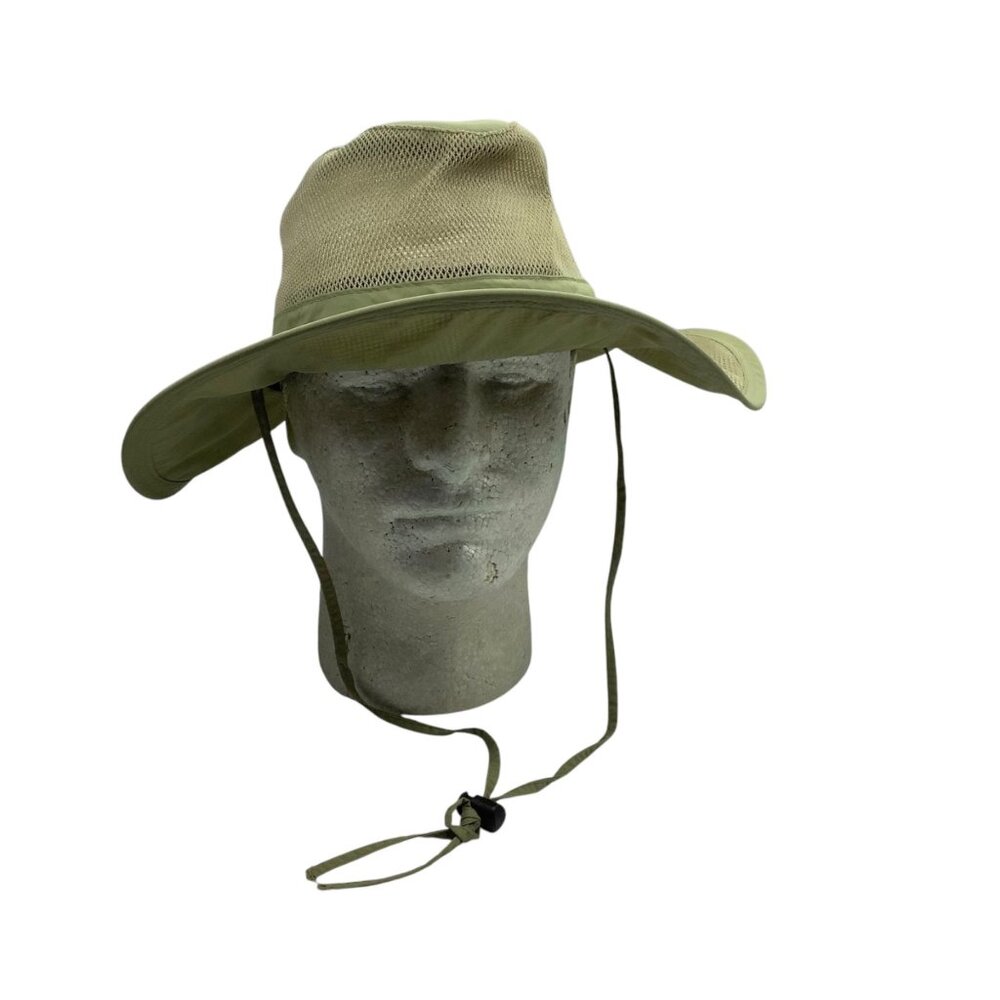 Dorfman Pacific Co. Wide Brim‎ Safari Hat Adjustable Chin Strap Men Large Nylon